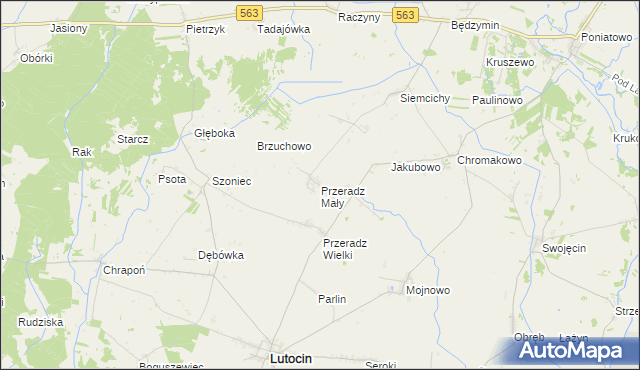 mapa Przeradz Mały, Przeradz Mały na mapie Targeo