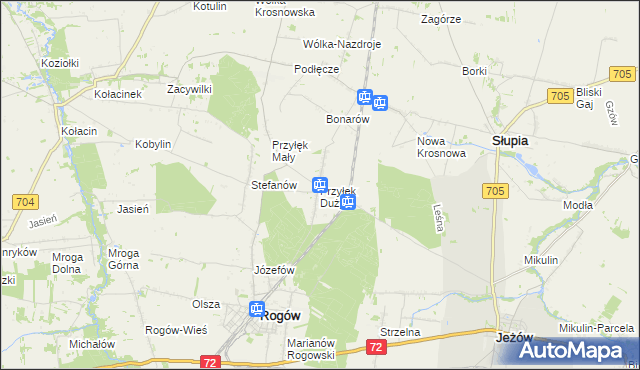 mapa Przyłęk Duży, Przyłęk Duży na mapie Targeo