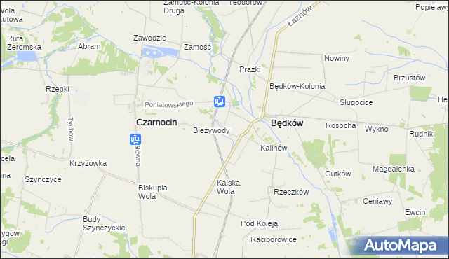 mapa Remiszewice, Remiszewice na mapie Targeo