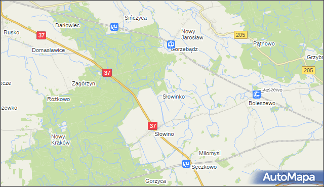 mapa Słowinko, Słowinko na mapie Targeo