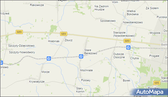 mapa Stare Berezowo, Stare Berezowo na mapie Targeo