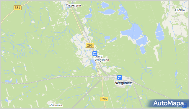 mapa Stary Węgliniec, Stary Węgliniec na mapie Targeo