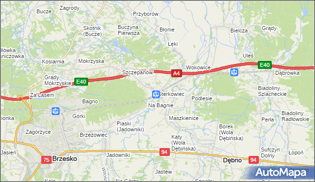 mapa Sterkowiec, Sterkowiec na mapie Targeo