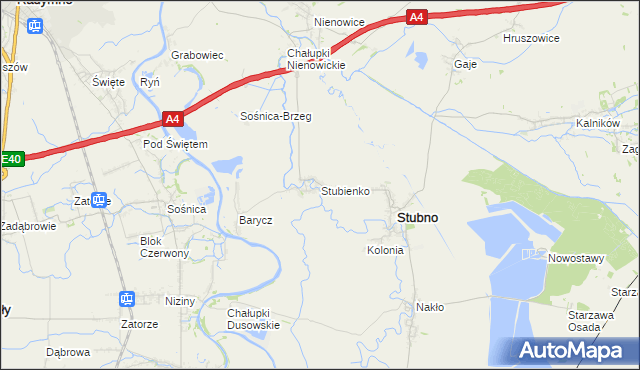 mapa Stubienko, Stubienko na mapie Targeo