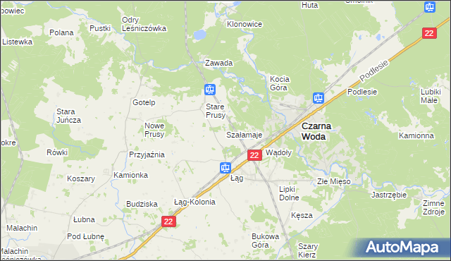 mapa Szałamaje, Szałamaje na mapie Targeo