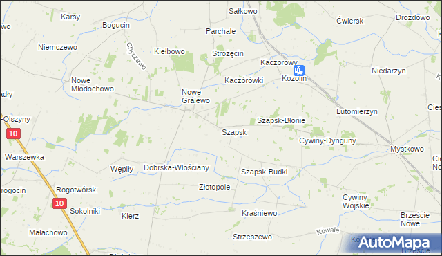 mapa Szapsk, Szapsk na mapie Targeo