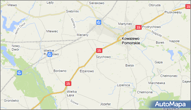 mapa Szychowo, Szychowo na mapie Targeo