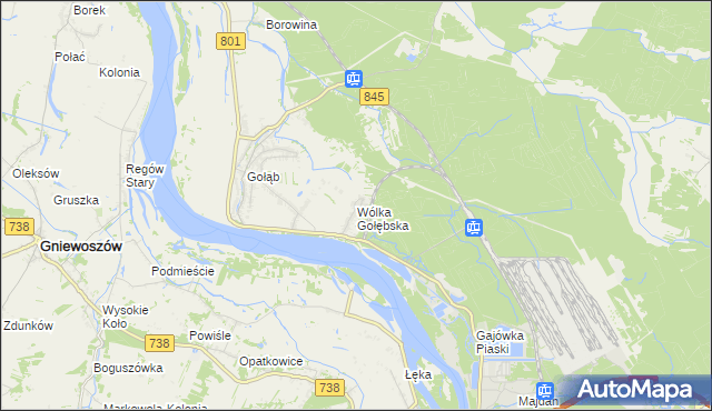 mapa Wólka Gołębska, Wólka Gołębska na mapie Targeo