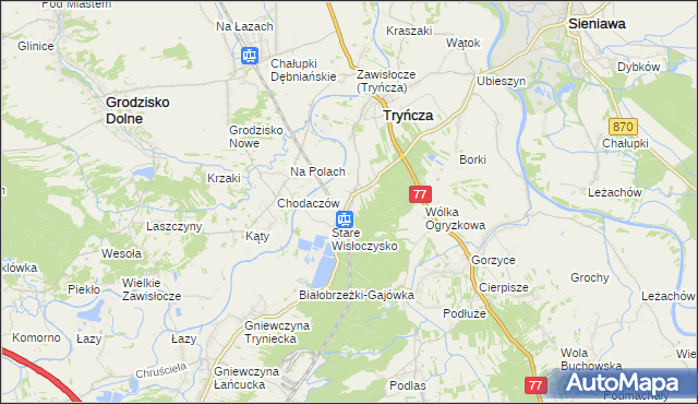 mapa Wólka Małkowa, Wólka Małkowa na mapie Targeo