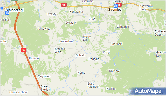 mapa Bobrek-Kolonia, Bobrek-Kolonia na mapie Targeo
