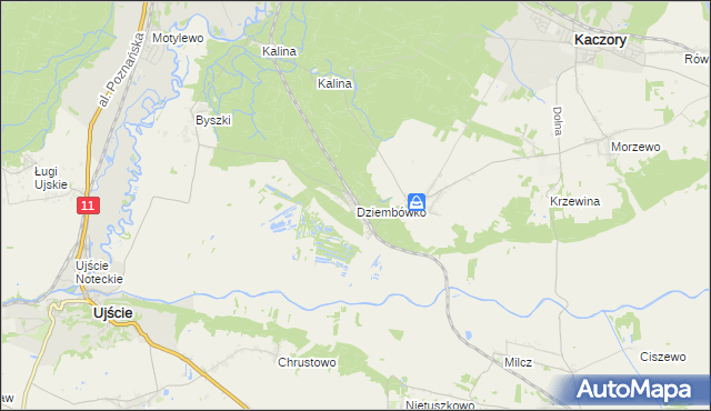 mapa Dziembówko, Dziembówko na mapie Targeo