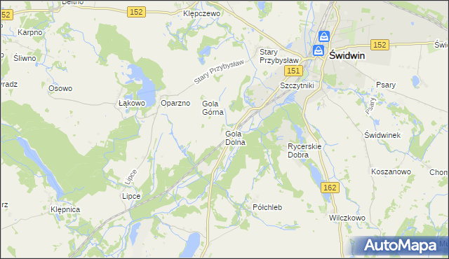 mapa Gola Dolna, Gola Dolna na mapie Targeo