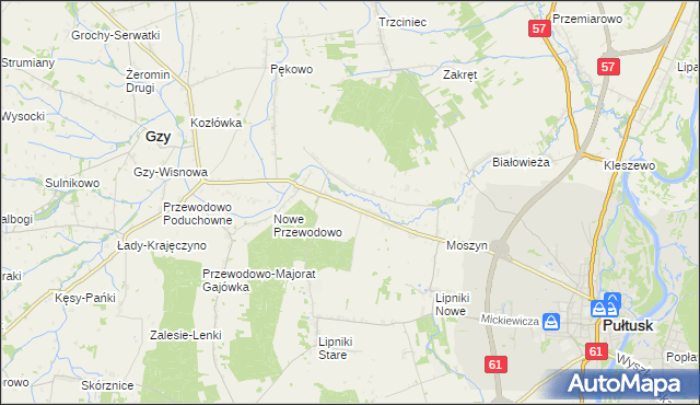 mapa Gromin, Gromin na mapie Targeo