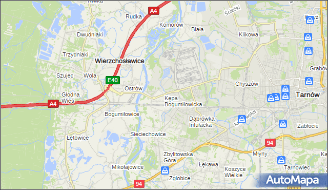 mapa Kępa Bogumiłowicka, Kępa Bogumiłowicka na mapie Targeo