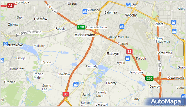 mapa Nowe Grocholice, Nowe Grocholice na mapie Targeo