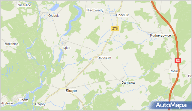 mapa Radoszyn, Radoszyn na mapie Targeo