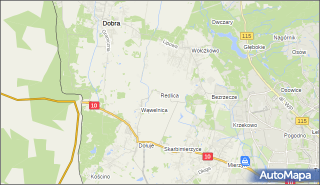 mapa Redlica, Redlica na mapie Targeo