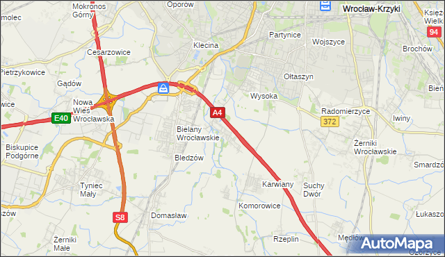 mapa Ślęza, Ślęza na mapie Targeo