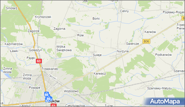 mapa Suleje, Suleje na mapie Targeo