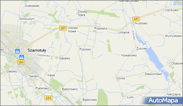 mapa Wychowaniec, Wychowaniec na mapie Targeo