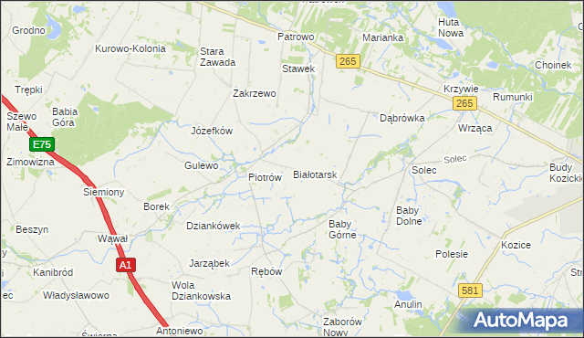 mapa Białotarsk, Białotarsk na mapie Targeo