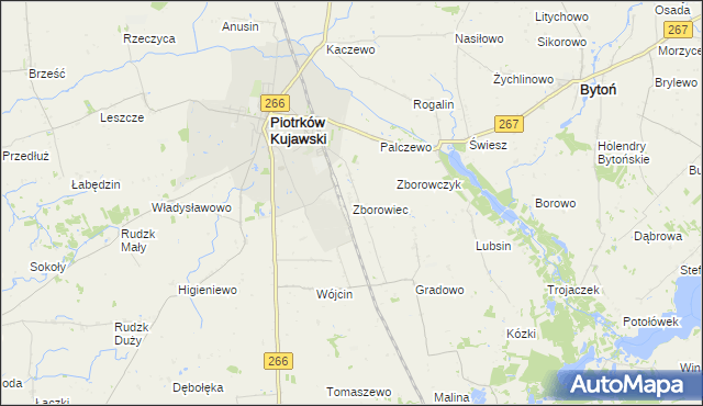 mapa Zborowiec, Zborowiec na mapie Targeo