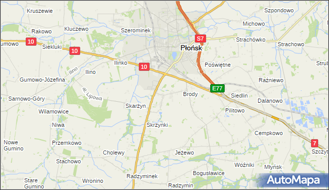 mapa Bońki, Bońki na mapie Targeo