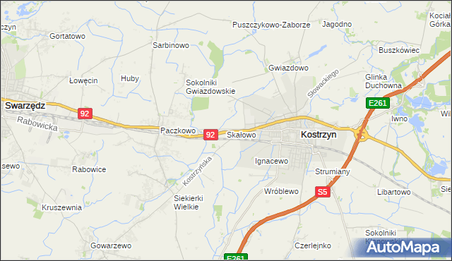 mapa Skałowo, Skałowo na mapie Targeo