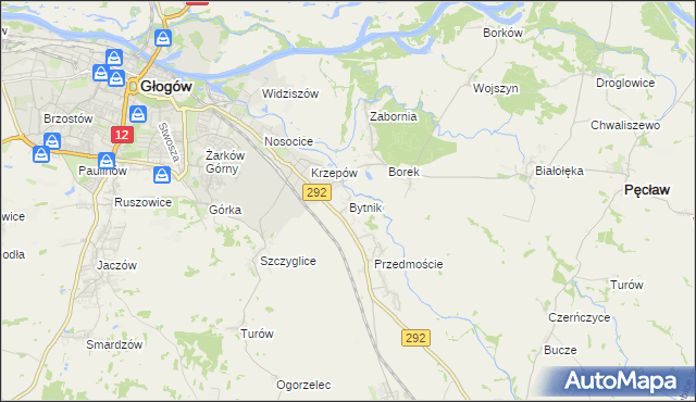 mapa Bytnik, Bytnik na mapie Targeo