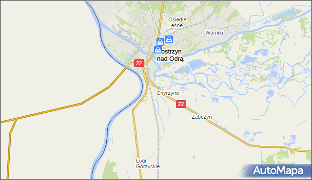 mapa Chyrzyno, Chyrzyno na mapie Targeo