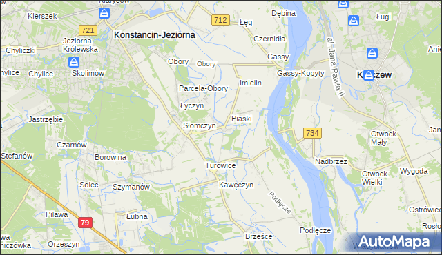 mapa Cieciszew, Cieciszew na mapie Targeo