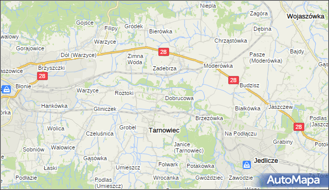 mapa Dobrucowa, Dobrucowa na mapie Targeo