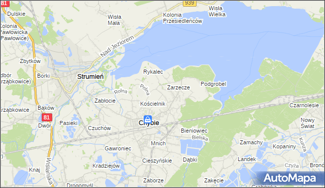 mapa Frelichów, Frelichów na mapie Targeo