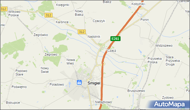 mapa Glińsko, Glińsko na mapie Targeo