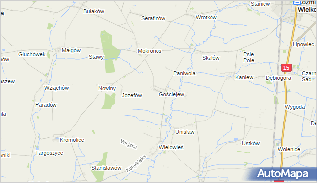 mapa Gościejew, Gościejew na mapie Targeo