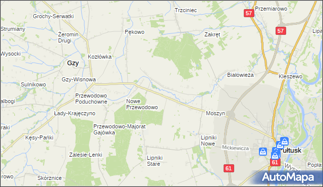 mapa Gromin, Gromin na mapie Targeo