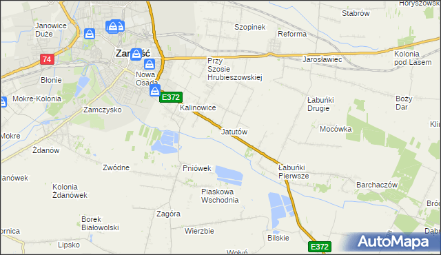 mapa Jatutów, Jatutów na mapie Targeo