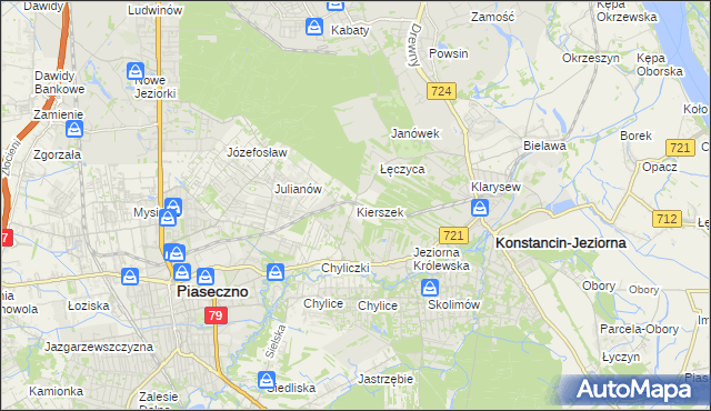mapa Kierszek, Kierszek na mapie Targeo