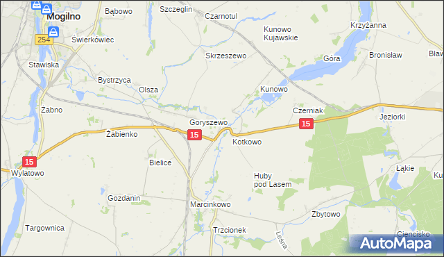 mapa Kwieciszewo, Kwieciszewo na mapie Targeo