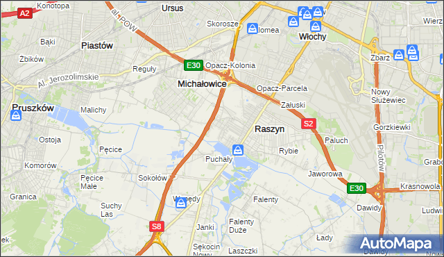 mapa Nowe Grocholice, Nowe Grocholice na mapie Targeo