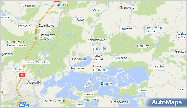 mapa Nowy Zamek, Nowy Zamek na mapie Targeo