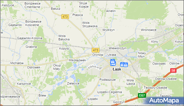 mapa Orchów, Orchów na mapie Targeo