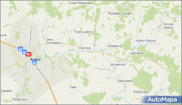 mapa Pachuczyn, Pachuczyn na mapie Targeo
