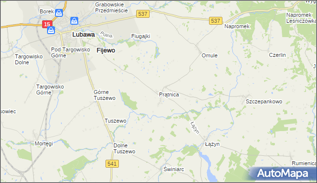 mapa Prątnica, Prątnica na mapie Targeo