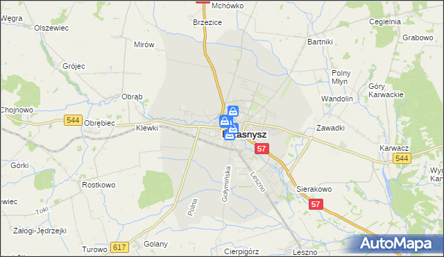 mapa Przasnysz, Przasnysz na mapie Targeo