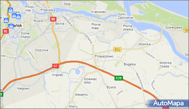 mapa Przejazdowo, Przejazdowo na mapie Targeo