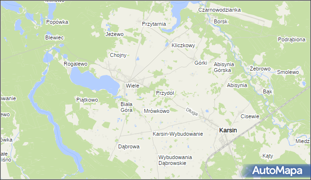 mapa Przydół, Przydół na mapie Targeo