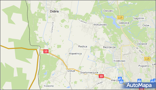 mapa Redlica, Redlica na mapie Targeo