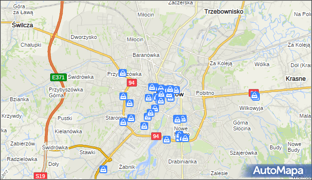 mapa Rzeszów, Rzeszów na mapie Targeo