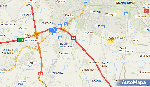 mapa Ślęza, Ślęza na mapie Targeo